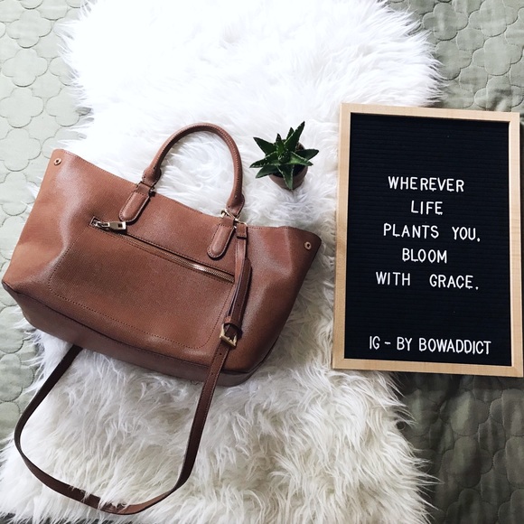 Zara Handbags - ☀️ • Brown Crossbody Bag / Satchel •